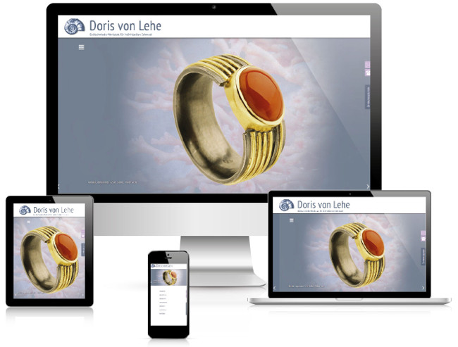 Bestweb Media GmbH :: Referenzen :: Goldschmiede Doris von Lehe Webseite