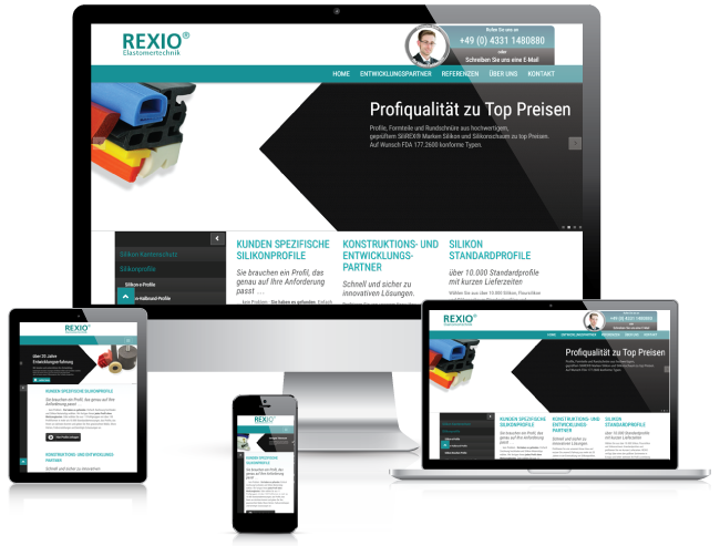 Bestweb Media GmbH :: Referenzen :: Silikon Rexio Seite